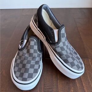 Kids Vans Classic Checkered Slip-On Sneakers